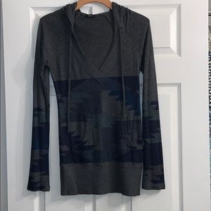 Altar’d State S Aztec print hooded top